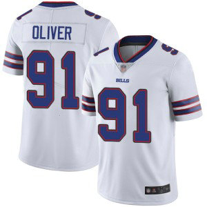 Nike Bills 91 Ed Oliver White Vapor Untouchable Limited Youth Jersey