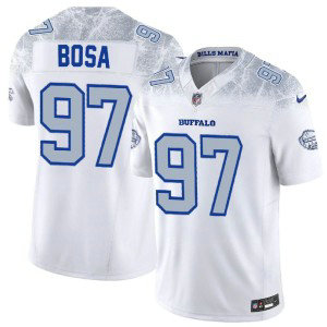 Nike Bills 97 Joey Bosa White 2025 Rivalries F.U.S.E. Vapor Limited Men Jersey