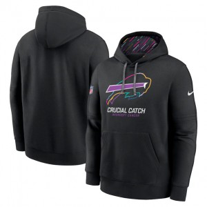 Nike Bills Black 2024 Crucial Catch Club Pullover Hoodie