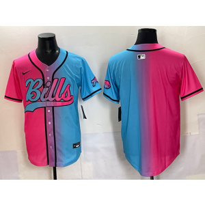 Nike Bills Blank Blue Pink Baseball Vapor Limited Men Jersey