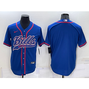Nike Bills Blank Blue Vapor Baseball Limited Men Jersey