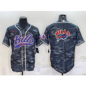 Nike Bills Blank Camo Vapor Baseball Logo Limited Men Jersey