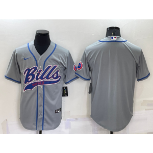 Nike Bills Blank Grey Vapor Baseball Limited Men Jersey