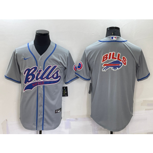 Nike Bills Blank Grey Vapor Baseball Logo Limited Men Jersey