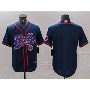Nike Bills Blank Navy Vapor Baseball Limited Men Jersey