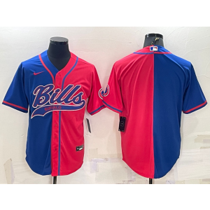 Nike Bills Blank Red Blue Split Vapor Baseball Limited Men Jersey