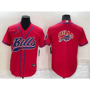 Nike Bills Blank Red Vapor Baseball Logo Limited Men Jersey