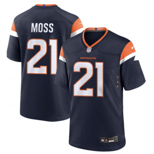 Nike Broncos 21 Moss Blue Vapor Limited Men Jersey