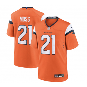 Nike Broncos 21 Moss Orange Vapor Limited Men Jersey