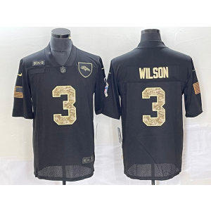 Nike Broncos 3 Russell Wilson Black Camo Vapor Limited Men Jersey