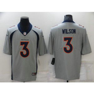 Nike Broncos 3 Russell Wilson Gray Inverted Legend Limited Men Jersey