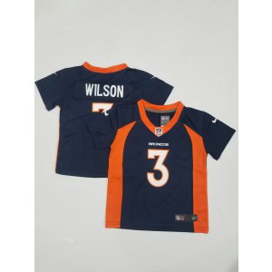 Nike Broncos 3 Wilson Blue Toddler Jersey