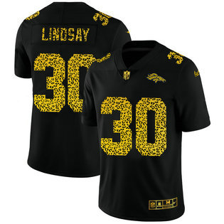 Nike Broncos 30 Phillip Lindsay Black Leopard Vapor Untouchable Limited Jersey