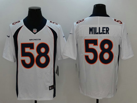 Nike Broncos 58 Von Miller White Vapor Untouchable Player Limited Jersey