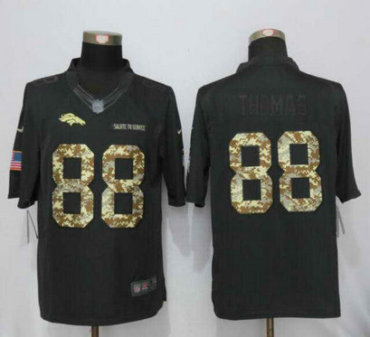 Nike Broncos 88 Demaryius Thomas Anthracite Salute To Service Limited Jersey