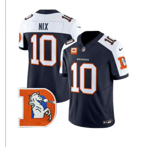Nike Brononcos 2 Nix Thanksgiving Day F.U.S.E. Vapor Limited Men Jersey with Patch