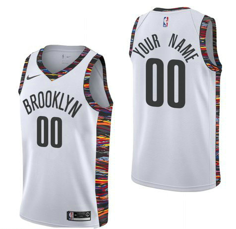 Nike Brooklyn Nets Custom 2019-20 White City Edition NBA Jersey