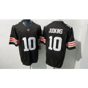 Nike Browns 10 Quinshon Judkins Brown F.U.S.E. Vapor Limited Men Jersey