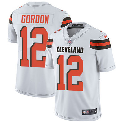 Nike Browns 12 Josh Gordon White Vapor Untouchable Player Limited Jersey