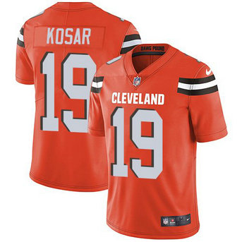 Nike Browns 19 Bernie Kosar Orange Alternate Vapor Untouchable Limited Jersey