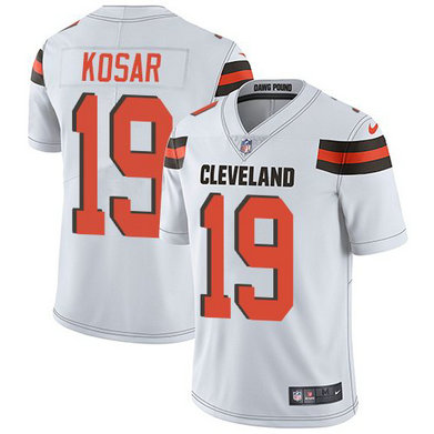 Nike Browns 19 Bernie Kosar White Vapor Untouchable Limited Jersey
