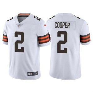 Nike Browns 2 Amari Cooper White Vapor Untouchable Limited Men Jersey