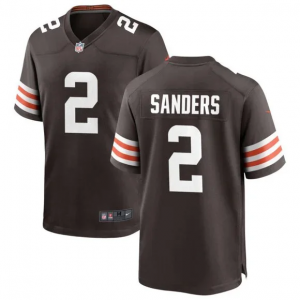 Nike Browns 2 Shedeur Sanders Brown 2025 Draft Vapor Limited Men Jersey