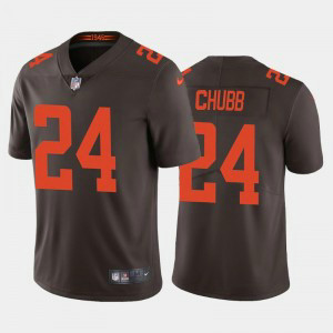 Nike Browns 24 Nick Chubb Brown Alternate 2020 New Vapor Untouchable Limited Men Jersey