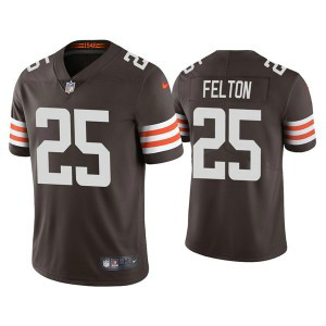 Nike Browns 25 Demetric Felton 2021 Brown Vapor Untouchable Limited Men Jersey