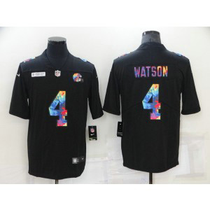 Nike Browns 4 Deshaun Watson Black Crucial Catch Vapor Limited Men Jersey