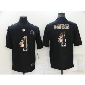 Nike Browns 4 Deshaun Watson Black Statue Of Liberty Limited Men Jersey