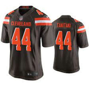 Nike Browns 44 Sione Takitaki Brown Vapor Untouchable Limited Men Jersey