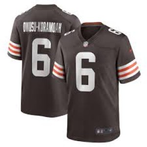 Nike Browns 6 Owusu-Koramoah Brown Vapor Untouchable Limited Men Jersey