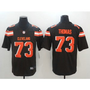 Nike Browns 73 Joe Thomas Brown Vapor Untouchable Limited Men Jersey
