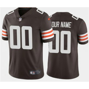 Nike Browns Customized 2020 New Brown Vapor Untouchable Limited Men Jersey