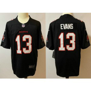 Nike Buccaneers 13 Mike Evans Black Vapor Limited Men Jersey