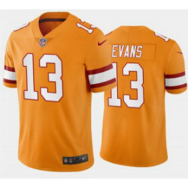 Nike Buccaneers 13 Mike Evans Orange Vapor Untouchable Limited Men Jersey