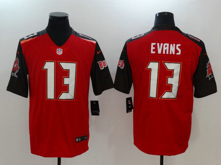 Nike Buccaneers 13 Mike Evans Red Vapor Untouchable Player Limited Jersey