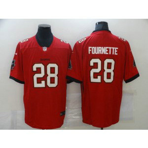 Nike Buccaneers 28 Leonard Fournette Red Vapor Untouchable Limited Men Jersey