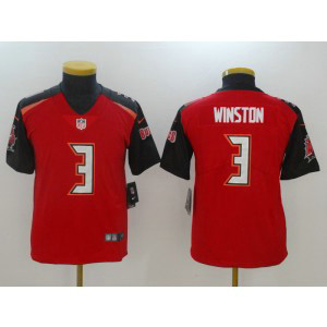 Nike Buccaneers 3 Jameis Winston Red Vapor Untouchable Limited Youth Jersey