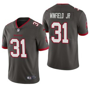Nike Buccaneers 31 Antoine Winfield Jr Grey Vapor Untouchable Limited Men Jersey