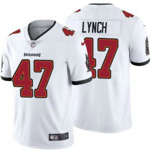Nike Buccaneers 47 John Lynch 2020 New White Vapor Untouchable Limited Men Jersey