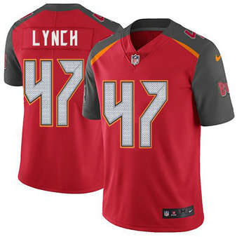 Nike Buccaneers 47 John Lynch Red Vapor Untouchable Limited Jersey