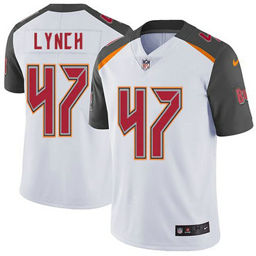 Nike Buccaneers 47 John Lynch White Vapor Untouchable Limited Jersey