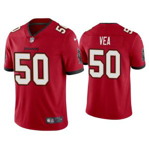 Nike Buccaneers 50 Vita Vea 2020 New Red Vapor Untouchable Limited Men Jersey