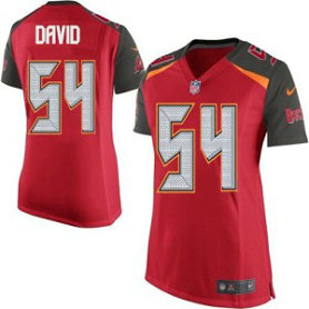 Nike Buccaneers 54 Lavonte David Red Team Color Women Stitched NFL New Jersey
