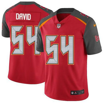 Nike Buccaneers 54 Lavonte David Red Vapor Untouchable Limited Jersey