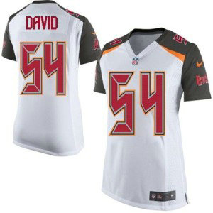 Nike Buccaneers 54 Lavonte David White Women Stitched NFL New Jersey