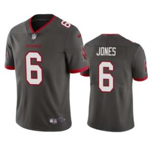 Nike Buccaneers 6 Julio Jones Grey Vapor Untouchable Limited Men Jersey