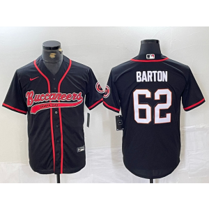 Nike Buccaneers 62 Barton Black Vapor Baseball Limited Men Jersey